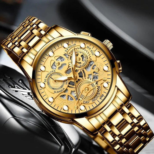 Men's Stainless Steel Quartz Chronograph Watch